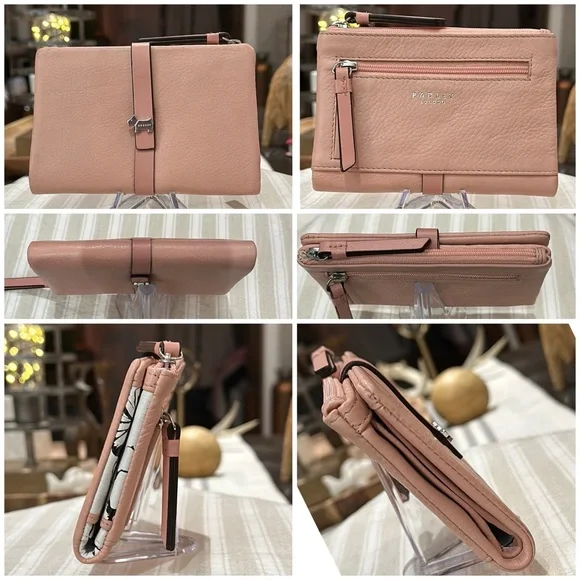 Authentic Radley London West View Medium Bifold Leather Wallet in Pink 🩷 - Picture 5 of 16